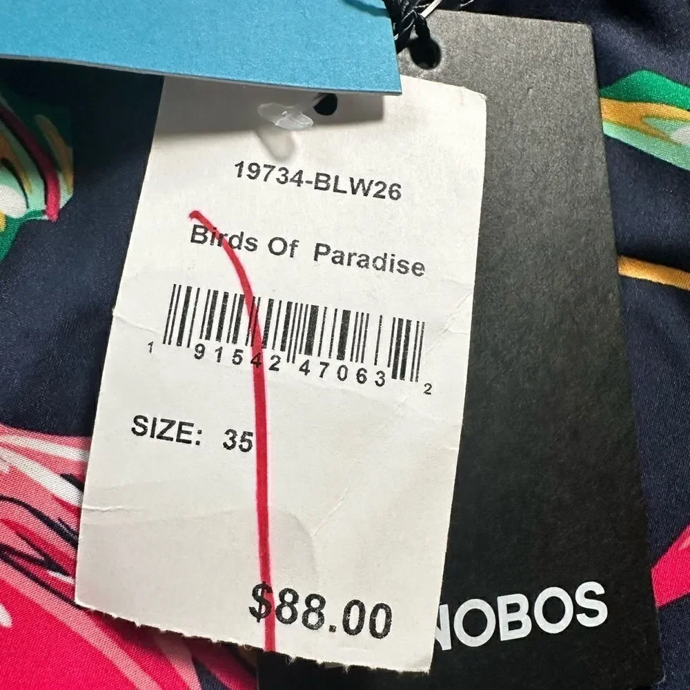 NWT Bonobos Men’s Navy Floral 9” Swim Board Shorts Trunks - Size 35